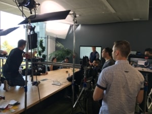 Behind the scenes company meeting marketing video